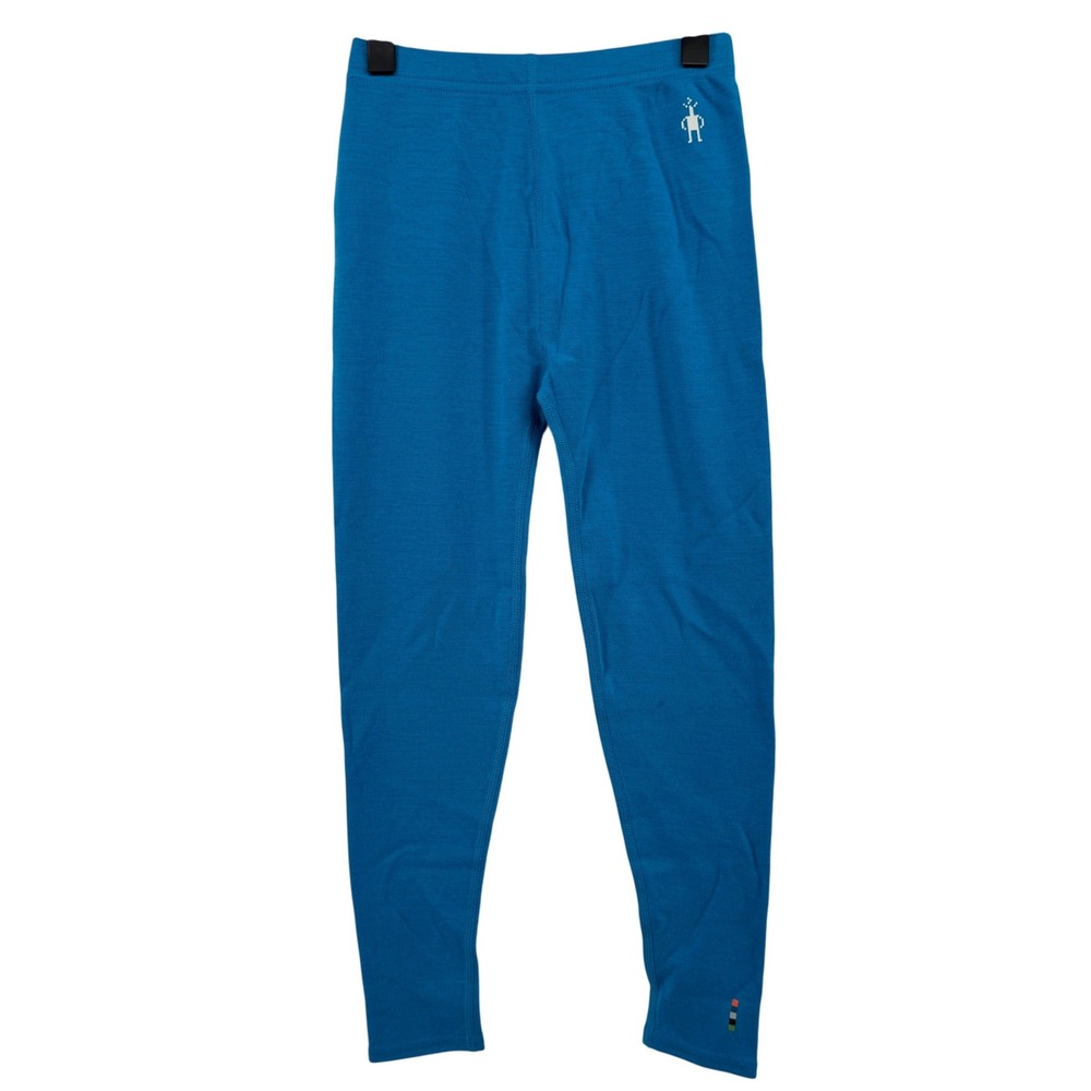 Smartwool Classic Thermal Merino Base Layer Bottom Pool Blue Kids XS Legging New